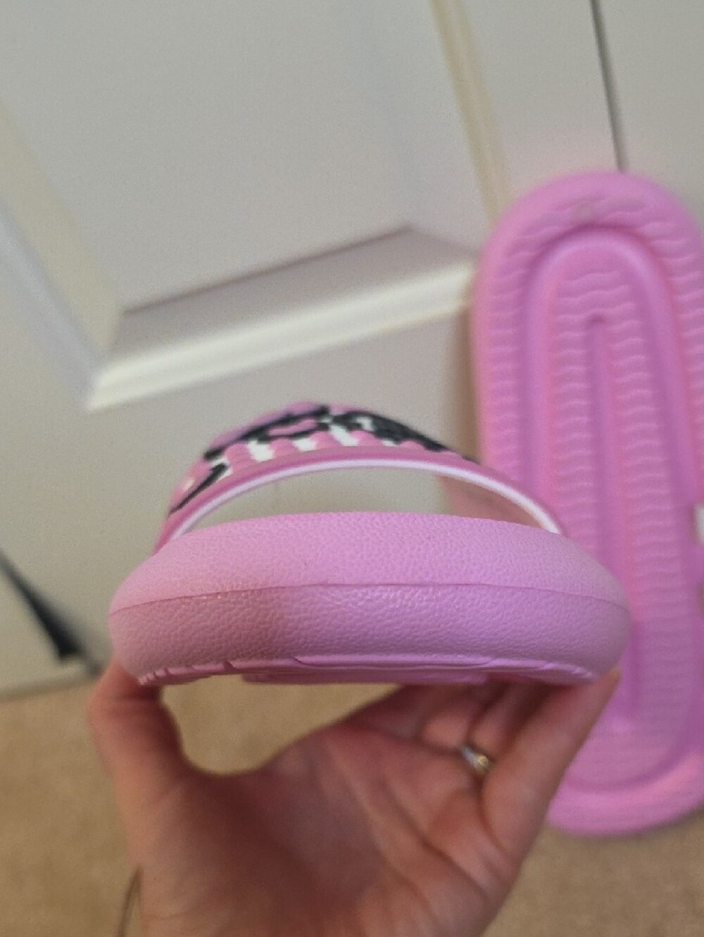 Hello Kitty Pink Slide Sandals with Graphic Strap - Picture 9 of 11